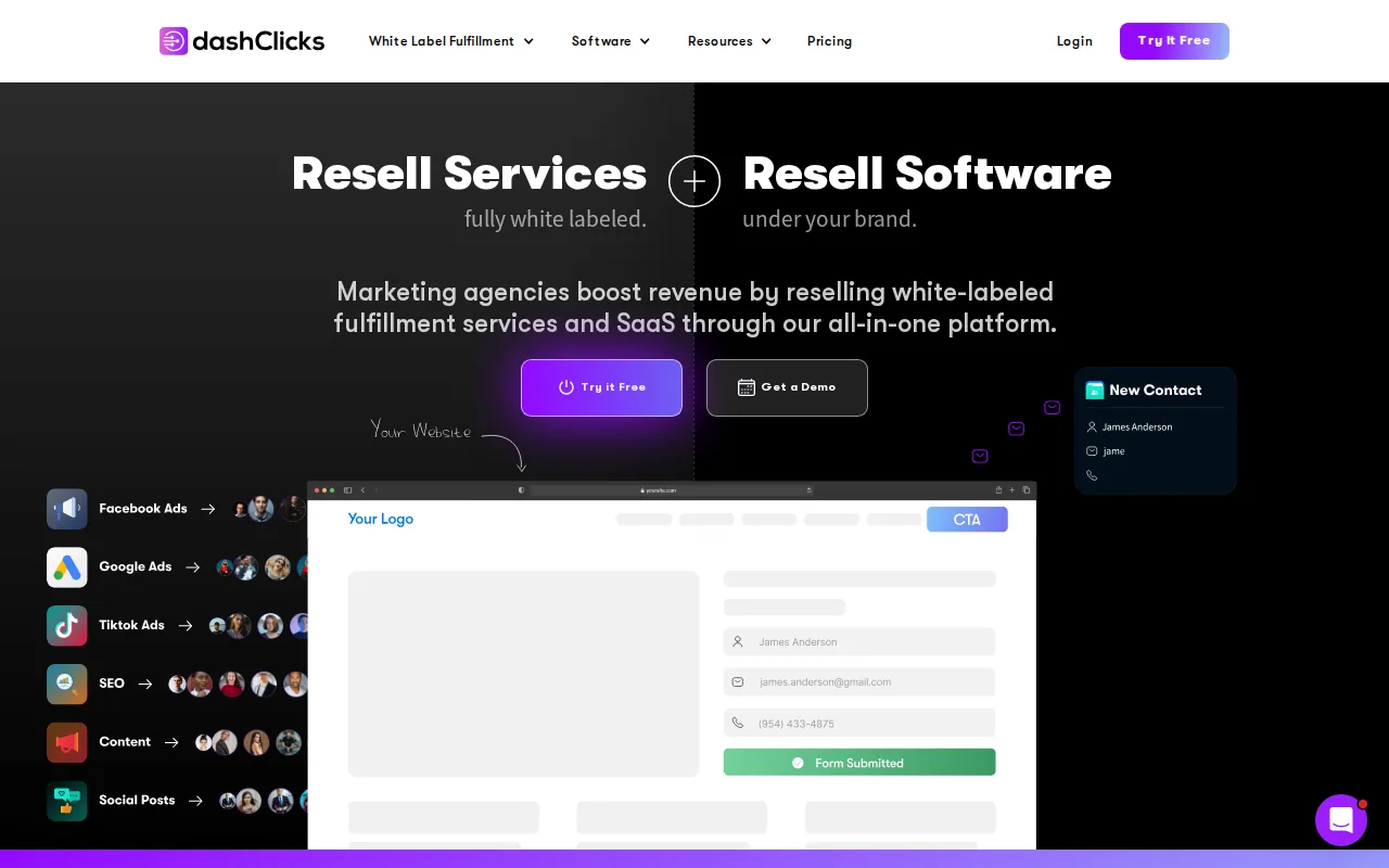 DashClicks: 360 Agency Tool with Broader SEO Coverage: visual reference for 4. DashClicks: 360 Agency Tool with Broader SEO Coverage