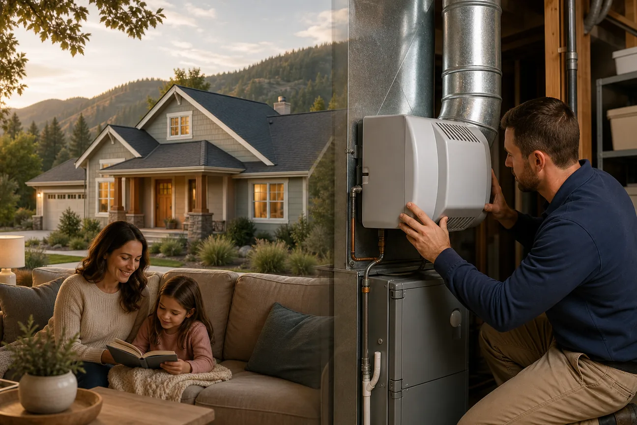 Editorial illustration for Best Whole House Humidifier Installers in Penn Valley CA