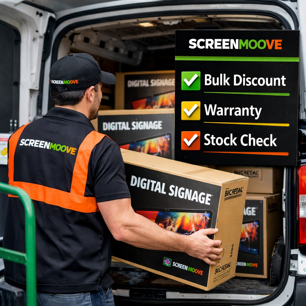 Cost‑effective purchasing workflow for digital signage installers