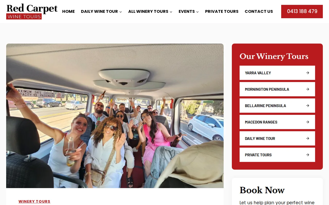 Red Carpet Wine Tours: visual reference for 1. Red Carpet Wine Tours