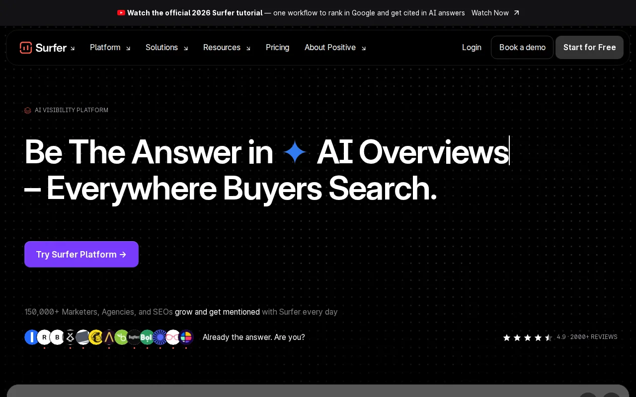 Surfer SEO: visual reference for 4. Surfer SEO, Strong On-Page Optimization and Content Scoring