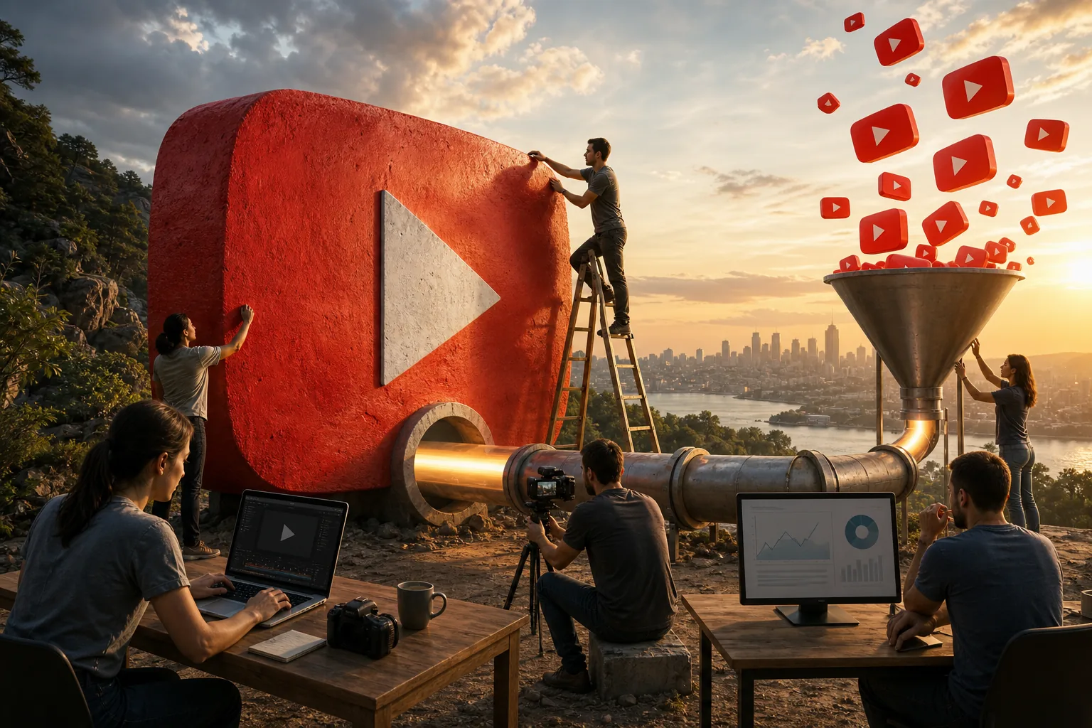 Best YouTube Advertising Agency Options 1 Illustration for Kadima Digital