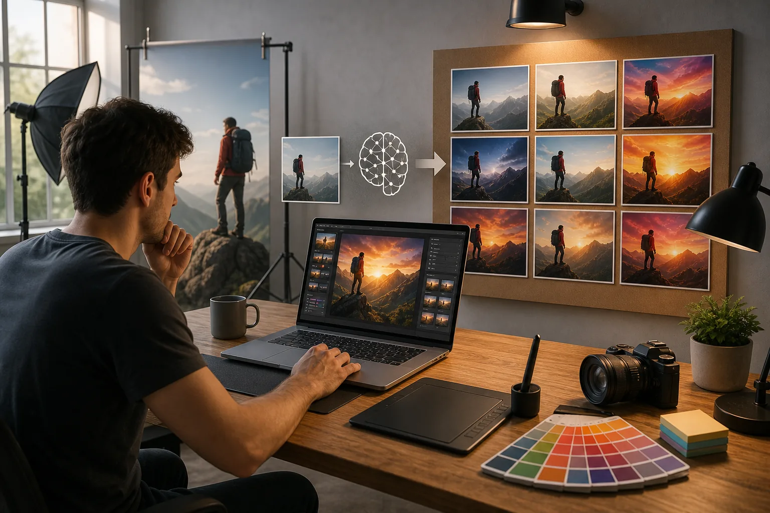 Illustration for Thumbnail creation and AI-assisted visual tools