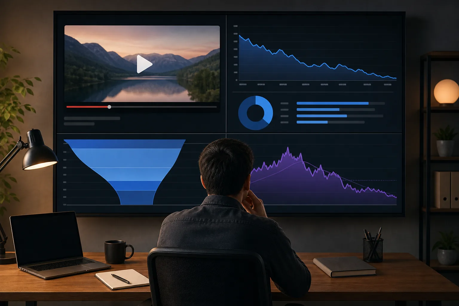 Illustration for YouTube analytics dashboards