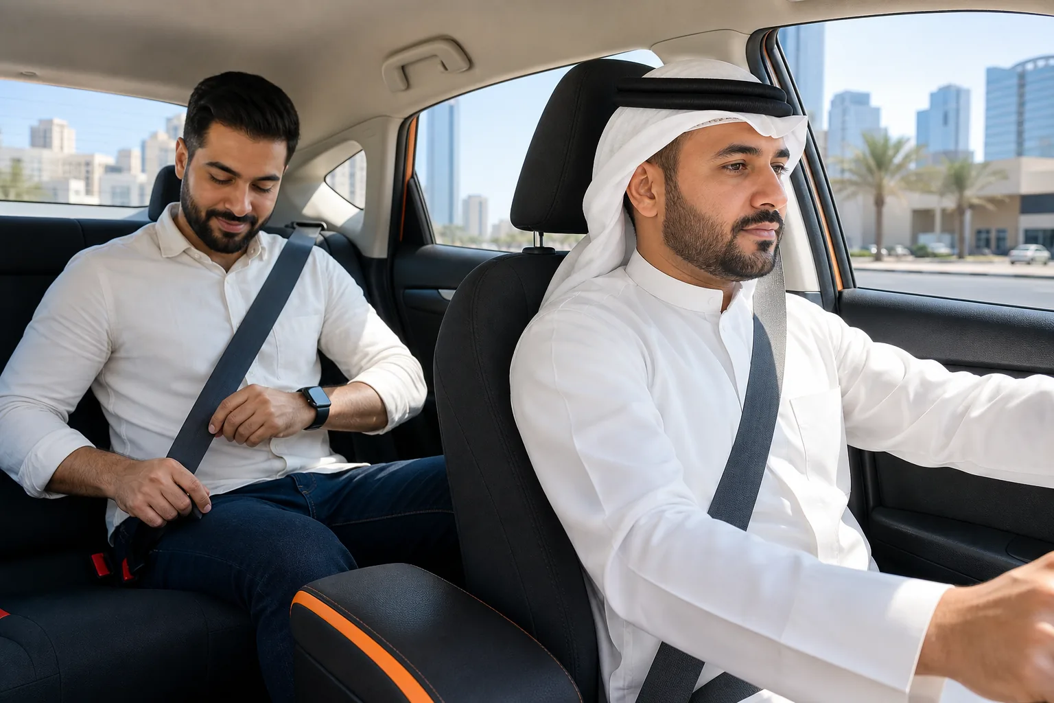 أمان وراحة الركاب داخل تاكسي الصليبية في الكويت
